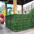 UV coated Outdoor pvc artifical green leaf fence